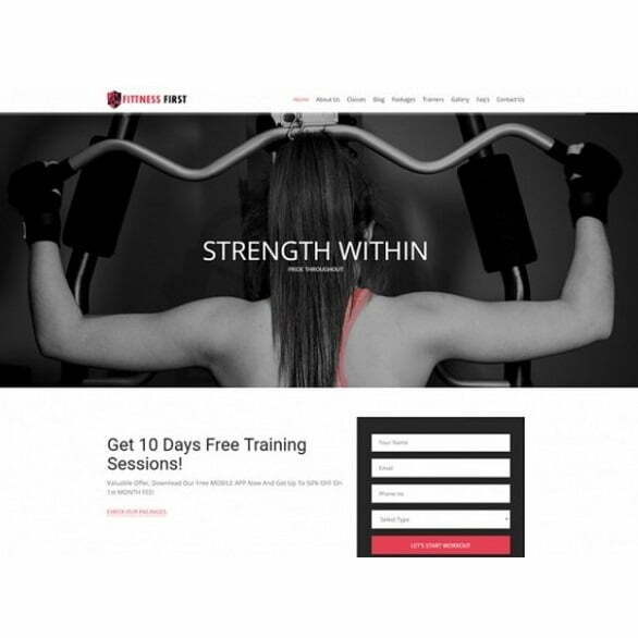Fitness First – HTML Template Fitness First – HTML Template